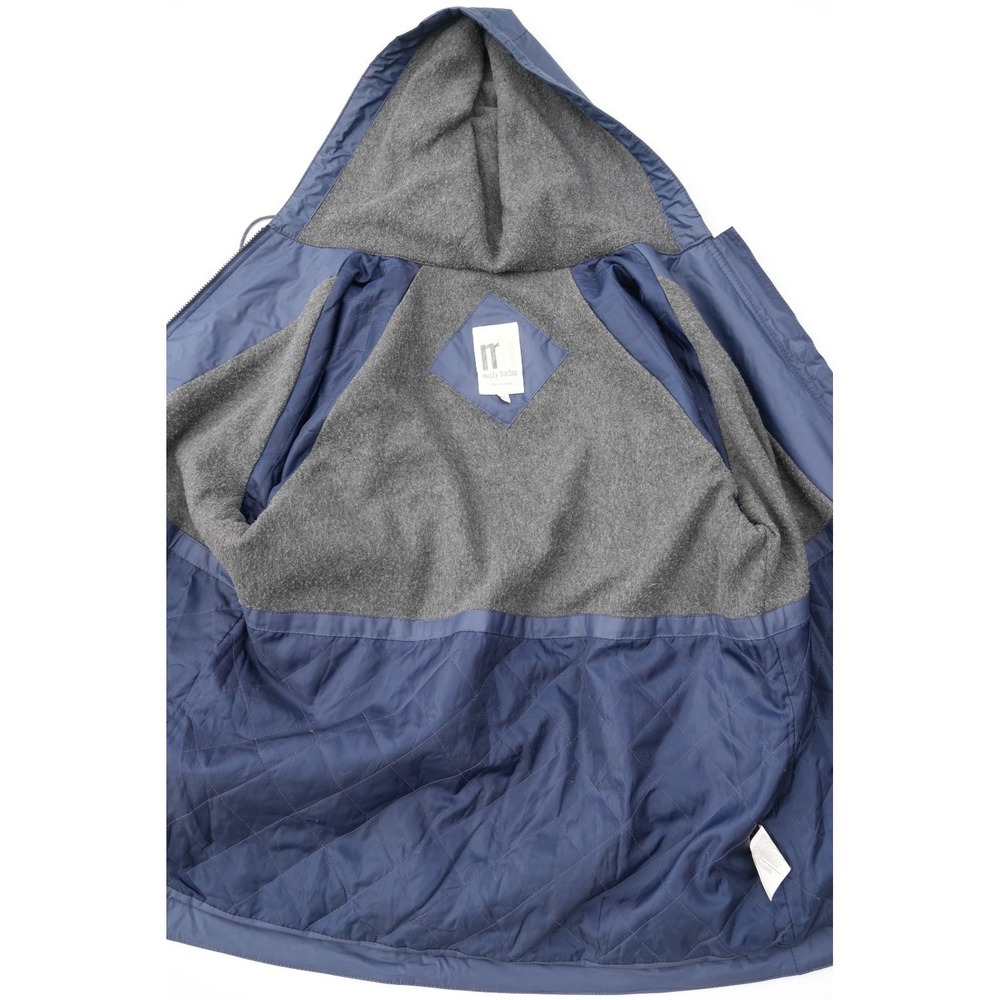 Misty Harbor Men's Hooded Rain Jacket Blue Fleece Lined Waterproof Coat Size L - Picture 10 of 13
